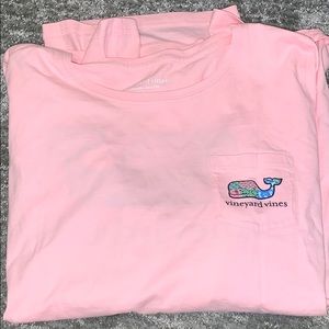 VINEYARD VINES PINK LONG SLEEVE TOP